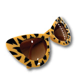 GAFA ESTILO CAT EYE TIGER PRINT MUSTARD & BLACK