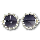 GAFAS RHINESTONE Y PERLAS BAROQUE REDONDAS