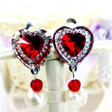 Colorful Stone Ear Clip Girls Earrings