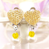 Colorful Stone Ear Clip Girls Earrings