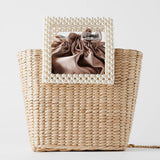 Superb Pearl Handle  Straw Handbag 2020