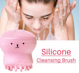 Silicone Skin Face Cleansing Washing Brush Octopus Shape